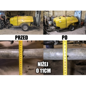 Koło kpl. 23x8,50-12 8PR do przyczepy/opryskiwacza/rozrzutnika obniżone (-11cm)